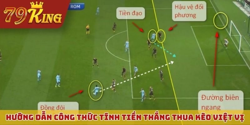 Hướng dẫn công thức tính tiền thắng thua kèo việt vị chi tiết