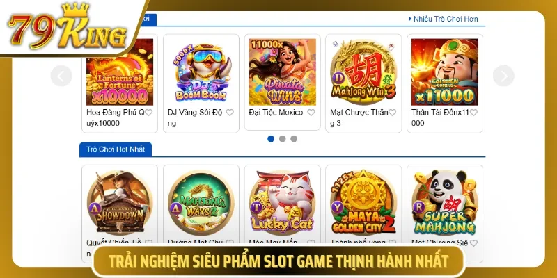 Khám phá các siêu phẩm quay thưởng thịnh hành