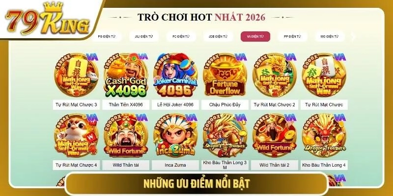 Các tính năng tiện ích nổi bật trên hệ thống 79KING